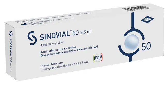 Sinovial One Siringa Intra-Articolare con Acido Ialuronico 2% 2,5 ml