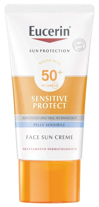 Eucerin Sun Sensitive Protect Crema Solare Viso Pelle Sensibile SPF50+ 50 ml