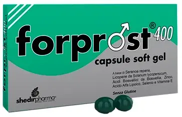 Forprost 400 Integratore per la Funzionalità della Prostata 15 Capsule Soft Gel