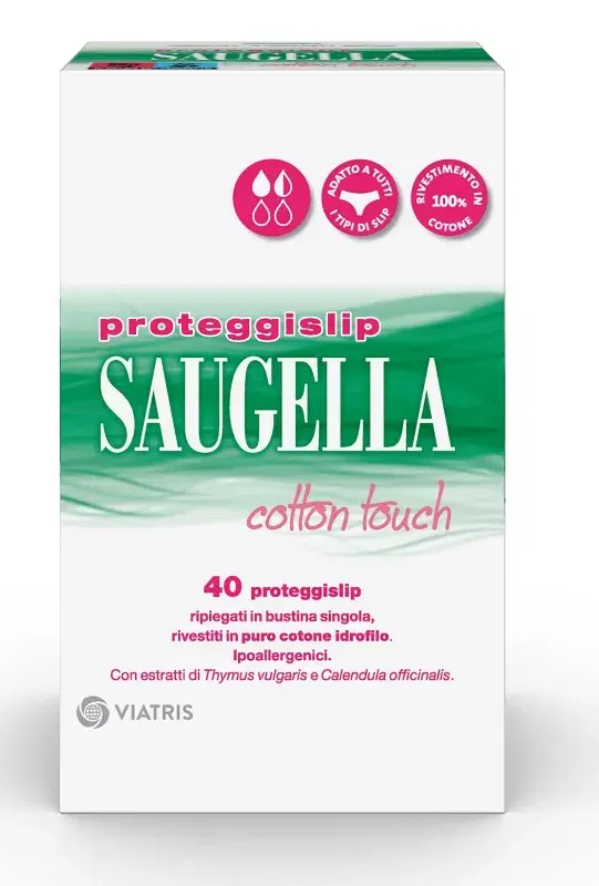 Saugella Cotton Touch Proteggislip in Puro Cotone Ipoallergenici 40 Pezzi