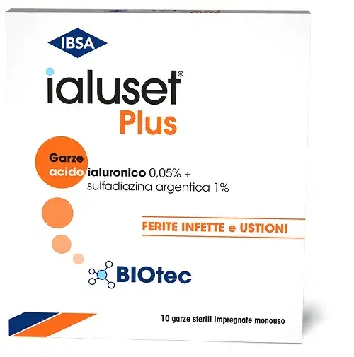 Ibsa Farmaceutici Italia Ialuset Plus Garza 10x10 10pz