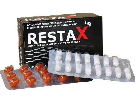 Wikenfarma Restax Integratore per la Caduta dei Capelli 30 + 30 Capsule Softgel