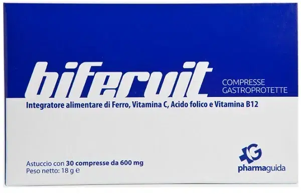 Pharmaguida Linea Vitamine Minerali Bifervit Integratore Alimentare 30 Compresse