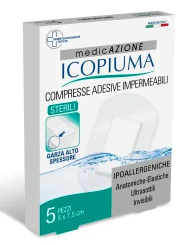 Icopiuma Compresse Adesive Postoperatorie 5x7,5 cm