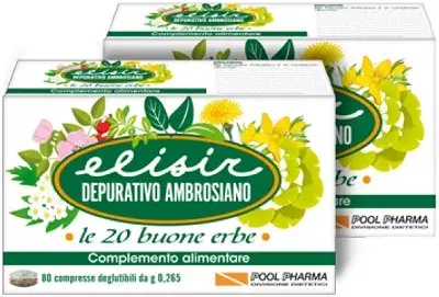 PoolPharma Linea Apparato Gastroenterico Elisir Ambrosiano Integratore 80 Compr