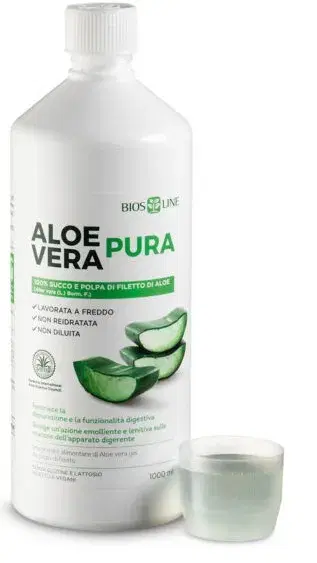 Bios Line Aloe Vera Pura Depurativa Per La Funzionalità Epatica E Digestiva 1 Lt