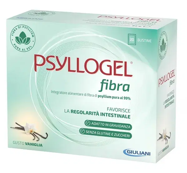 Psyllogel Fibra Integratore Regolarità Intestinale Vaniglia 20 Buste