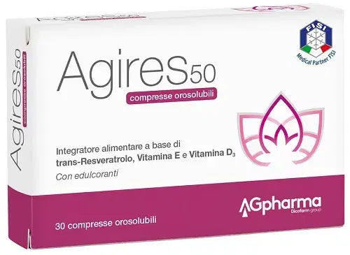 AGPharma Linea Antiossidanti AG-Res 50 Integratore Alimentare 30 Compresse
