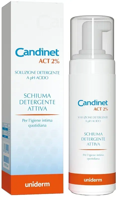 Candinet Act 2% Schiuma Detergente Attiva a Ph Acido 150 ml