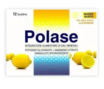 Polase Classico Integratore Sali Minerali Magnesio Potassio Gusto Limone 12Buste