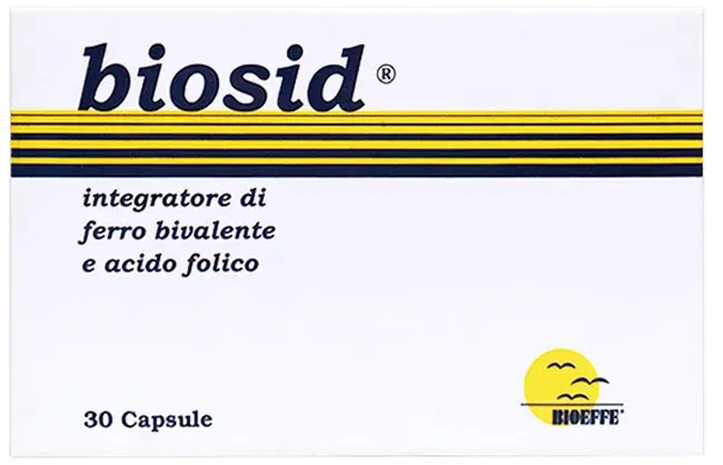 Biosid Integratore Di Ferro Bivalente E Acido Folico 30 Capsule