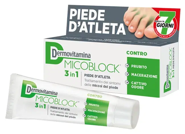 Dermovitamina Micoblock Crema per il Trattamento delle Micosi Cutanee 30 ml