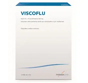 PharmaLine Linea Dispositivi Medici Viscoflu Soluzione per Aerosol 10 Fiale 5 ml