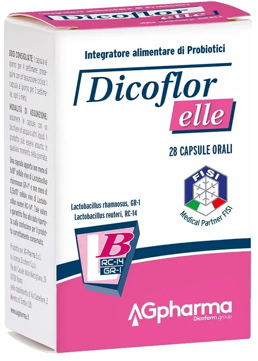 Dicoflor Elle Integratore per la Flora Batterica Intestinale 28 Capsule