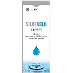 Silver Blu T Spray Topico Contro Proliferazione Fungina e Batterica 50 ml