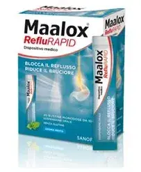 Maalox RefluRAPID Blocca il Reflusso Gastrico e il Bruciore 20 Bustine