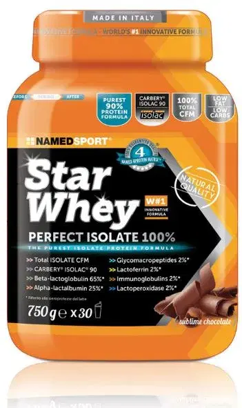 Named Sport Star Whey Isolate Sublime Chocolate Integratore Proteico 750 g