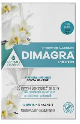 Dimagra Protein Neutro integratore Alimentare Massa Muscolare 10 Buste