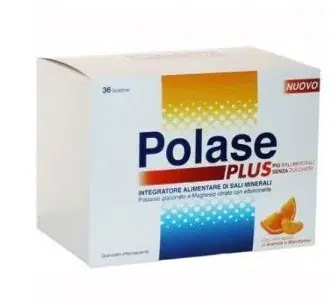 Polase Plus Integratore di Magnesio e Potassio Senza Zucchero 36 Bustine
