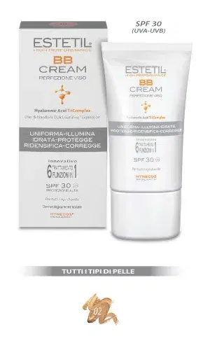Estetil BB Cream Crema Uniformante e Idratante Tonalità 02 Flacone 30 ml