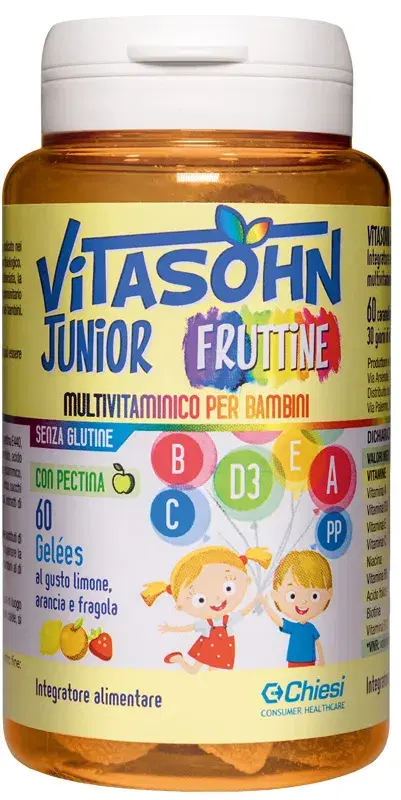 VitaSohn Junior Fruttine Integratore Multivitaminico per Bambini 60 Caramelle