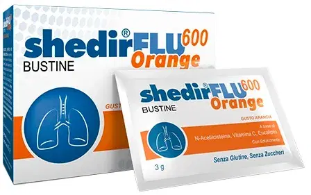 Shedirflu Integratore per le Vie Respiratorie Gusto Arancia 20 Buste