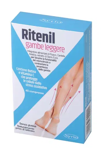 Ritenil Integratore Per Gambe Leggere E Migliore Circolazione 40 Compresse