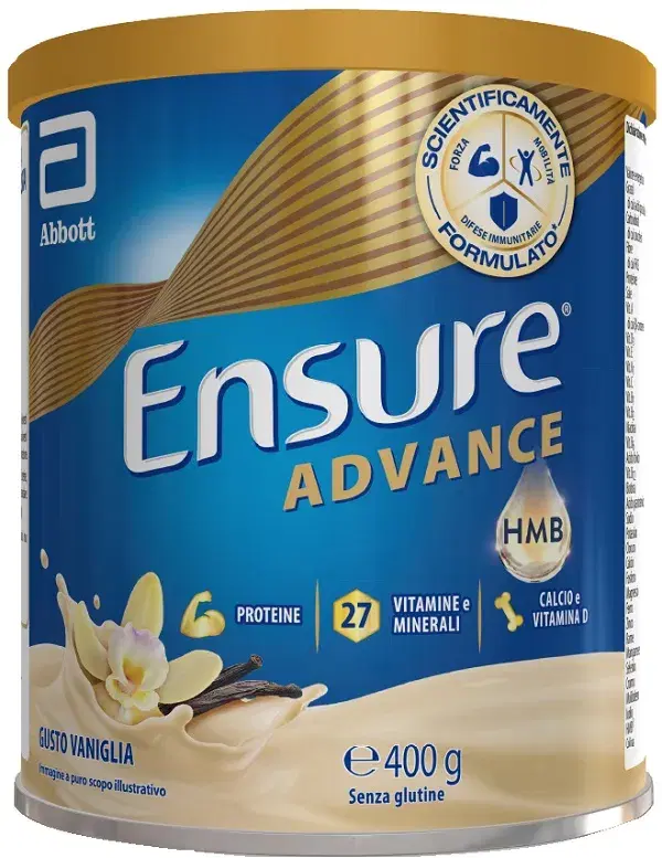 Ensure Advance Integratore Proteine, Vitamine, Minerali Gusto Vaniglia 400 g
