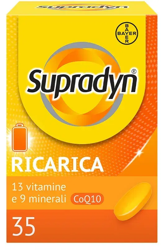 Supradyn Ricarica Integratore Multivitaminico Completo e Minerali con Coenzima Q10 35 Compresse
