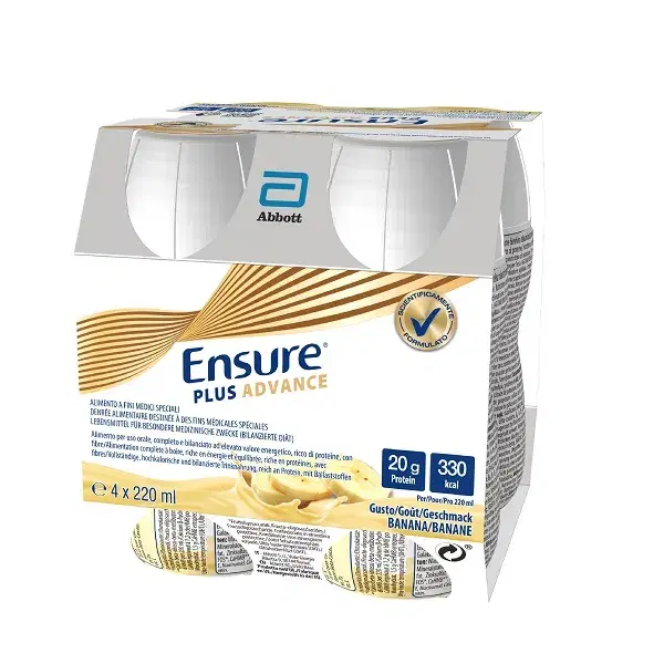 Ensure Plus Advance Banana 4 Bottiglie da 220 ml