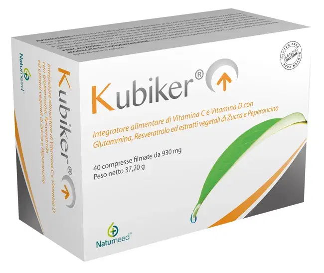 Naturmed Kubiker Integratore Alimentare con Vitamina C e D 40 Compresse