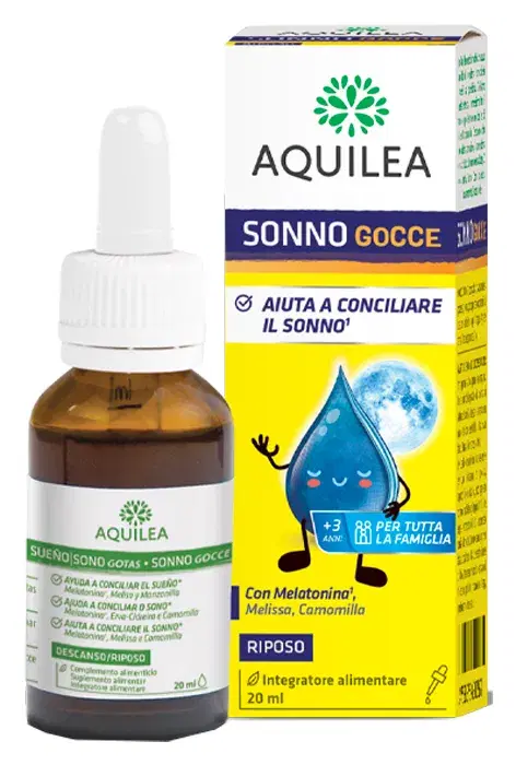 Aquilea Sonno Gocce Integratore Per Il Sonno Con Melatonina E Camomilla 20 ml