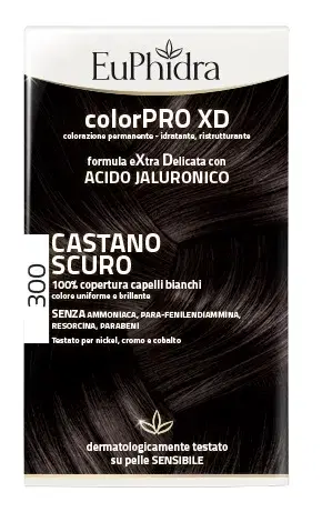 EuPhidra ColorPRO XD Tintura Extra Delicata Colore 300 Castano Scuro