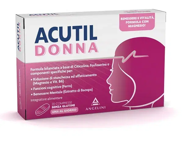 Acutil Donna Integratore Alimentare per il Benessere Mentale 20 Compresse