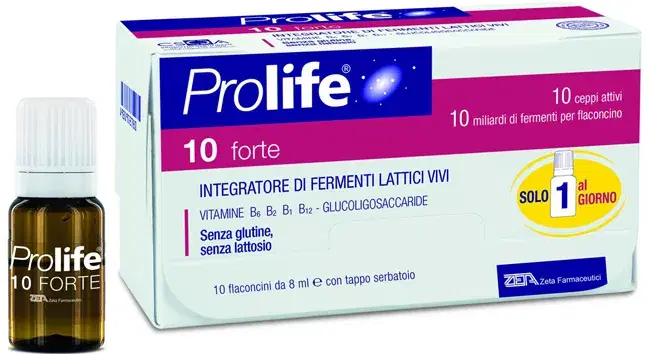 Prolife 10 Miliardi Integratore di Fermenti Lattici 10 Flaconcini da 8 ml