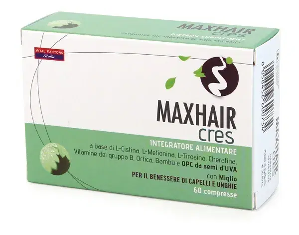 MaxHair Cres Integratore Capelli e Unghie 60 Compresse