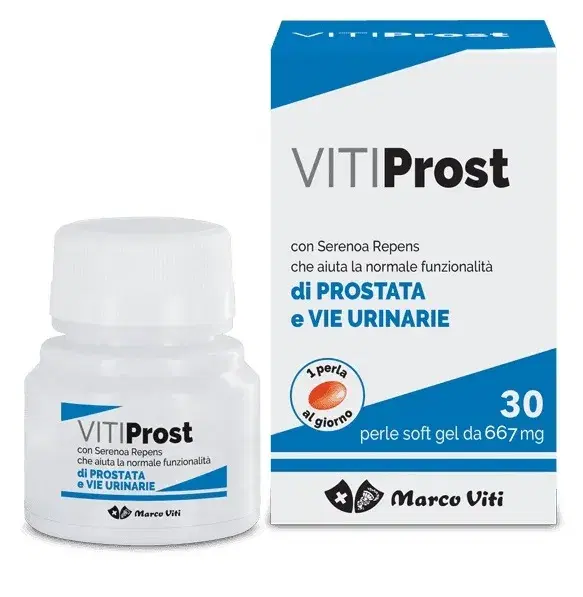 Vitiprost Integratore Alimentare Normale Funzionalità Prostata 30 Perle Soft Gel