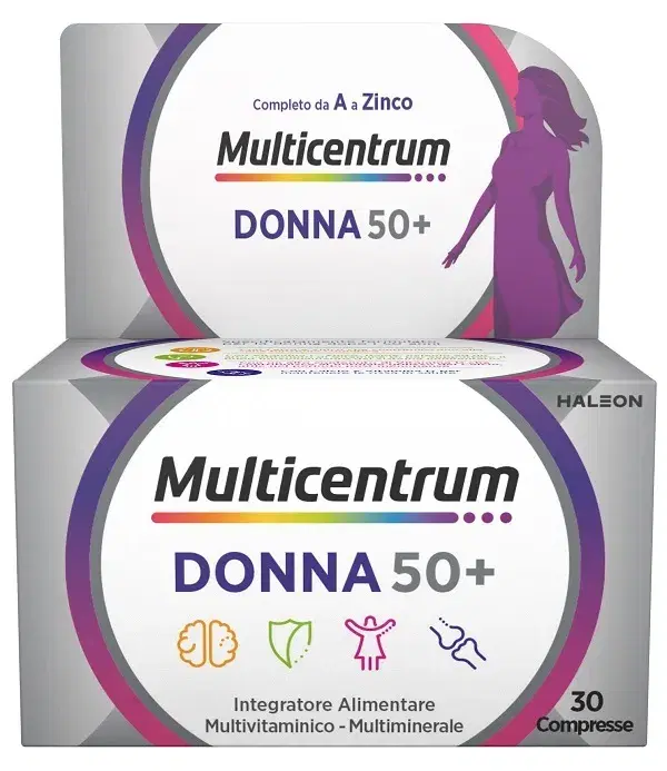 Multicentrum Donna 50+ Integratore Alimentare Multivitaminico 30 Compresse
