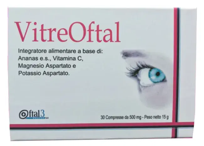 Vitreoftal Integratore Oculare Per La Vista E Il Benessere Degli Occhi 30 Compresse