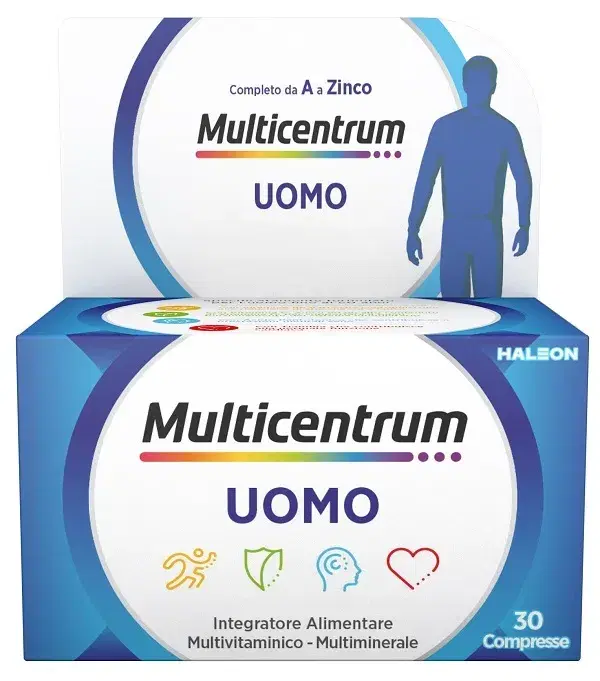 Multicentrum Uomo Integratore Alimentare Vitamine e Minerali 30 Compresse