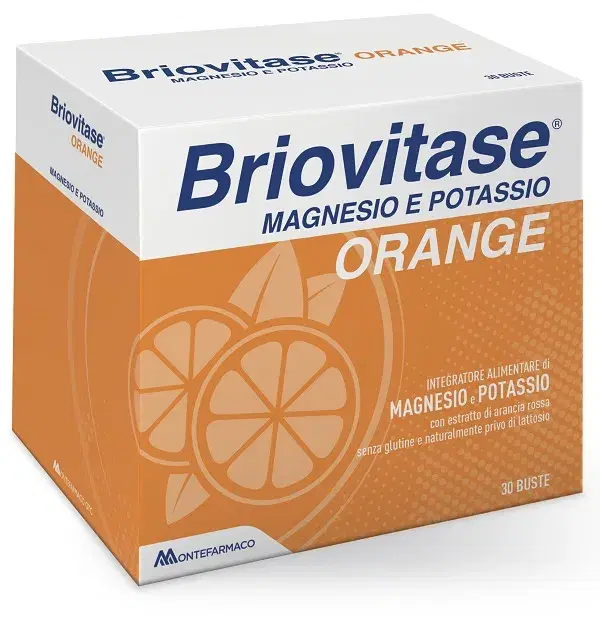 Briovitase Linea Sali Minerali Orange Magnesio Potassio Integratore 30 Buste