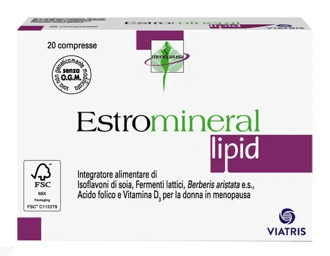 Estromineral Lipid Integratore Alimentare Menopausa 20 Compresse