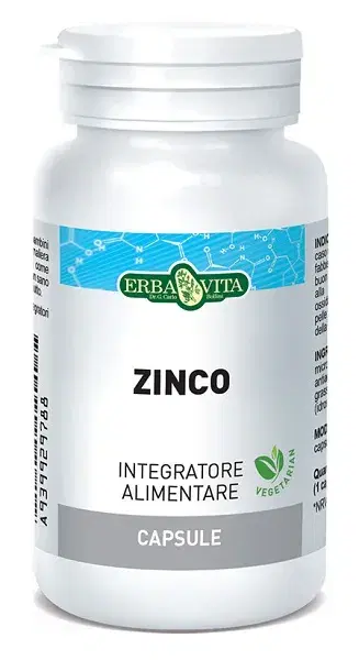 Erba Vita Zinco Integratore per il Sistema Immunitario 60 capsule