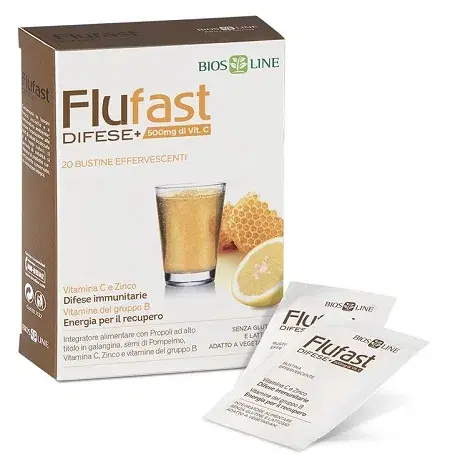 Flufast Difese+ Integratore Energizzante Per Le Difese Immunitarie 20 Bustine