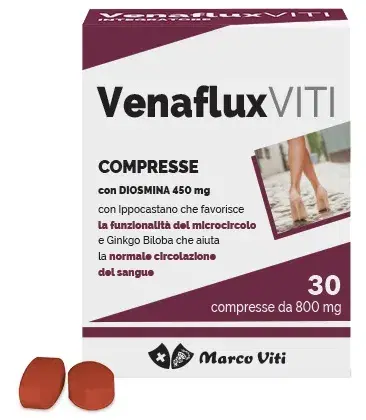 Venaflux Viti Integratore per Microcircolo e Circolazione Sanguigna  30compresse