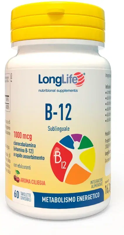 Longlife B12 1000 Mcg Integratore Alimentare 60 compresse
