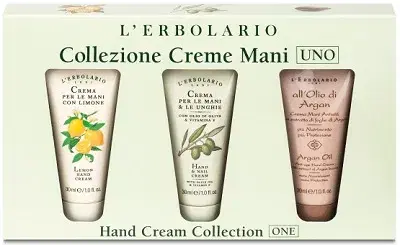 L'erbolario Collezione Creme Mani Limone, Olio d'Oliva, Argan 3x30ml