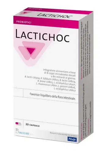 Lactichoc Integratore per la Flora Batterica Intestinale 20 capsule