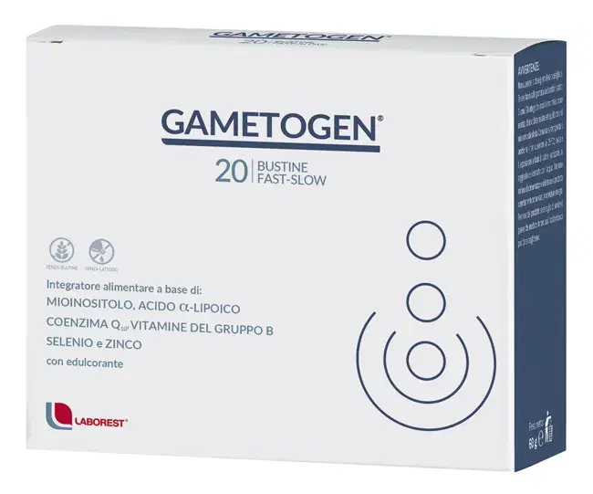 Gametogen Integratore Per La Fertilità E La Riproduzione 20 Bustine Fast-Slow