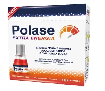 Polase Extra Energia Integratore di Vitamine e Minerali 16 Flaconcini